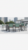 Aluminum Outdoor Dining Set for Six