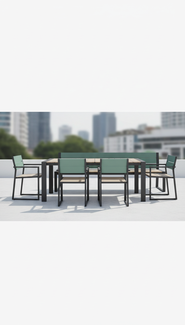 Aluminum Outdoor Dining Set for Six